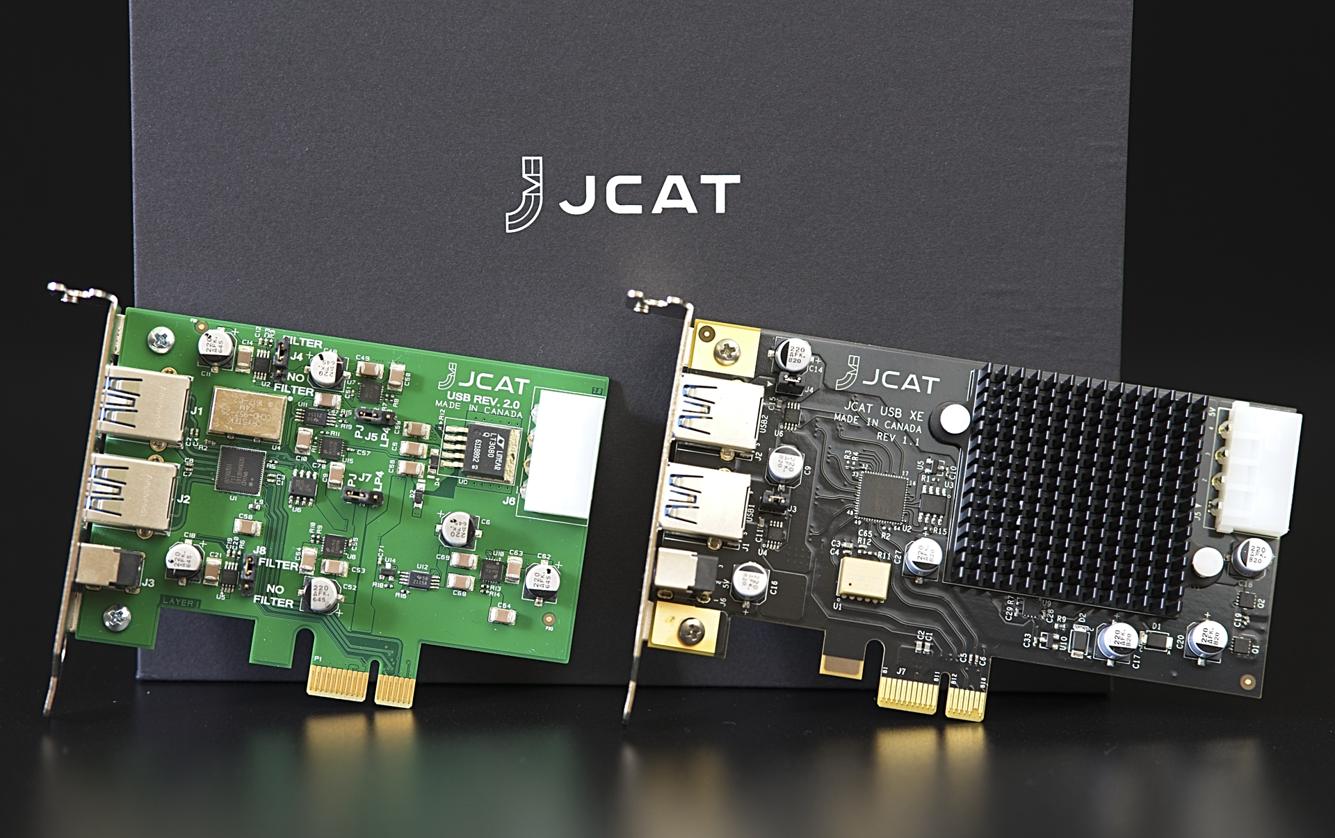 JCAT NET Card XE, USB Card XE, Initio 3 – HiFi Knights