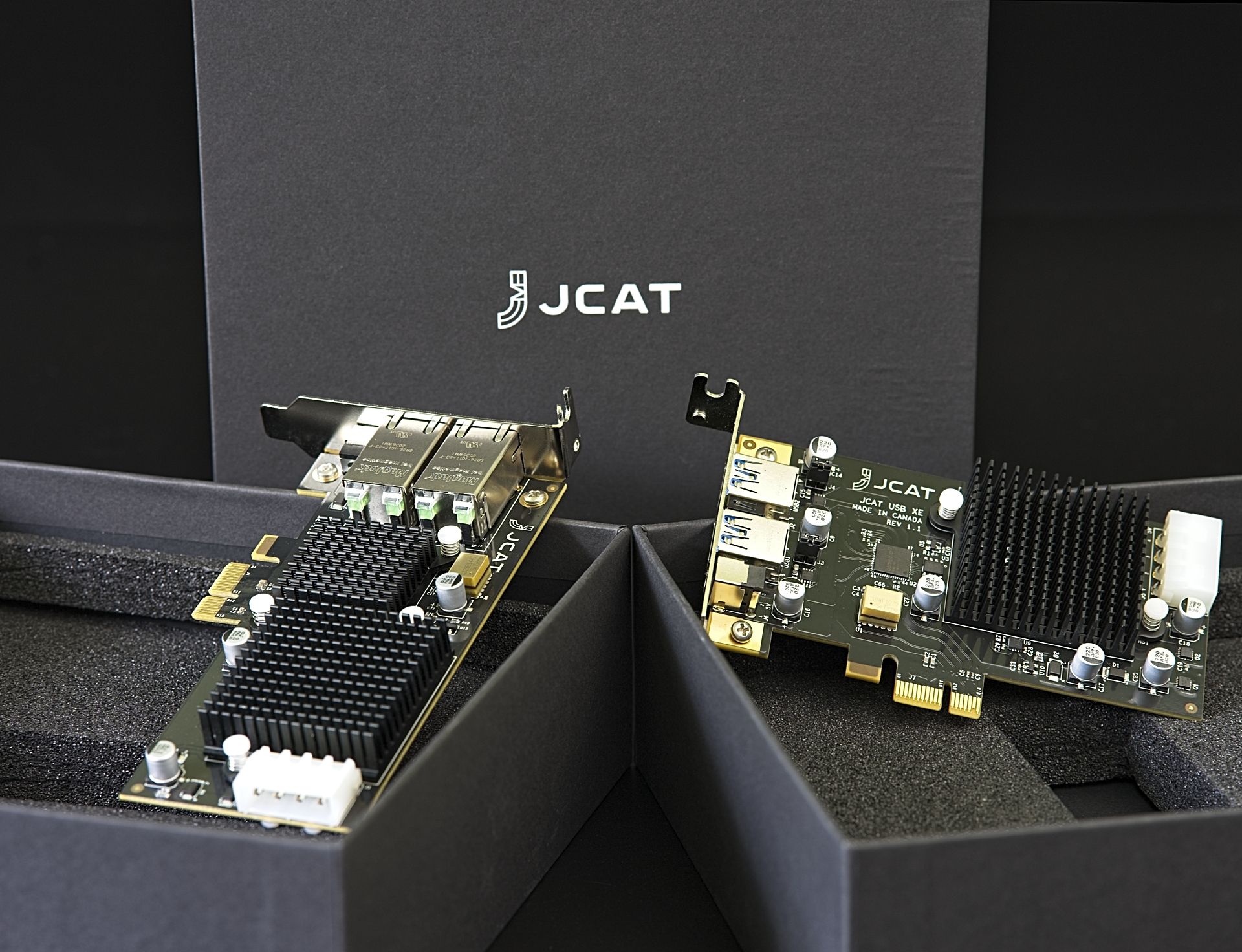 JCAT NET Card XE, USB Card XE, Initio 3 – HiFi Knights